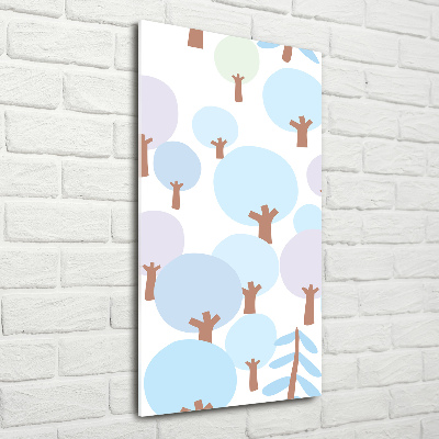 Plexiglasbilder vertikal Bäume