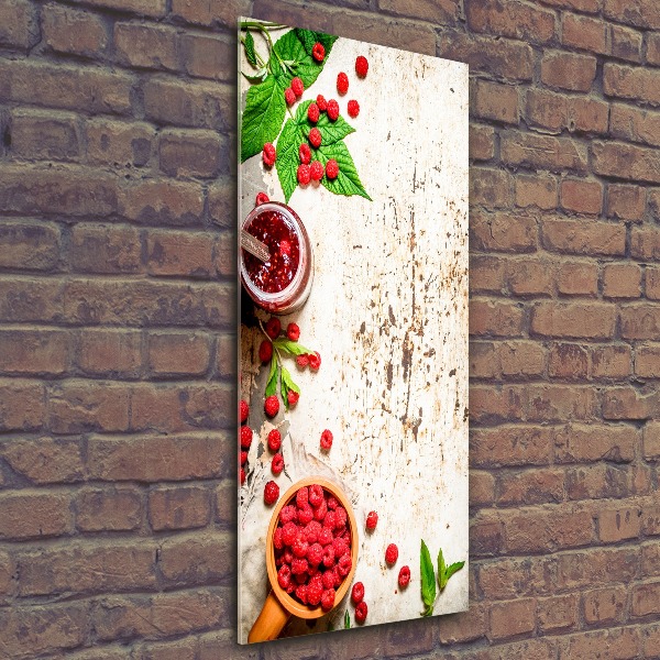 Acrylbild vertikal Himbeermarmelade