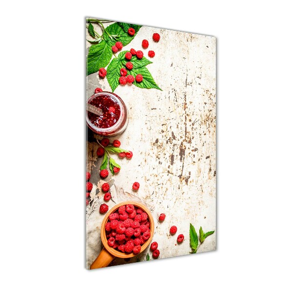 Acrylbild vertikal Himbeermarmelade
