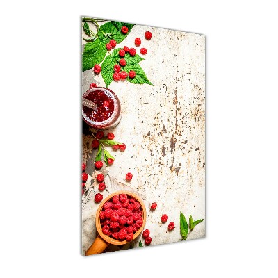 Acrylbild vertikal Himbeermarmelade