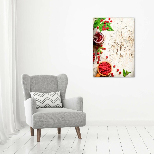 Acrylbild vertikal Himbeermarmelade