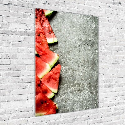 Bild auf Acrylglas vertikal Wassermelone