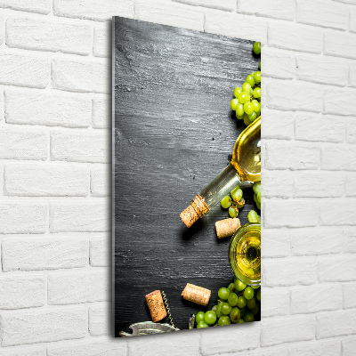 Plexiglasbilder vertikal Trauben und Wein