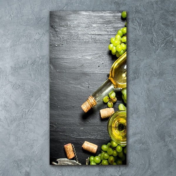 Plexiglasbilder vertikal Trauben und Wein