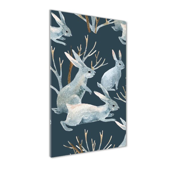 Bild auf Acrylglas vertikal Kaninchen