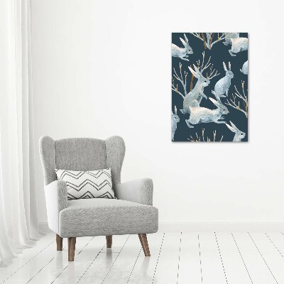 Bild auf Acrylglas vertikal Kaninchen