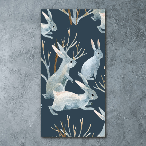 Bild auf Acrylglas vertikal Kaninchen