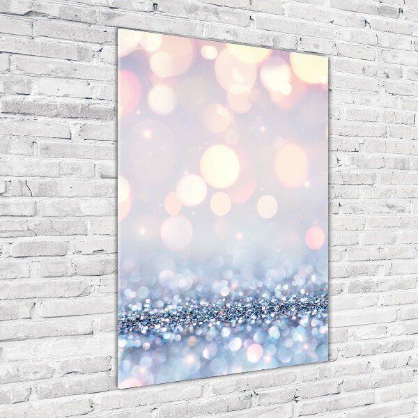 Modernes Acrylbild vertikal Glänzender Hintergrund