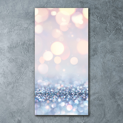 Modernes Acrylbild vertikal Glänzender Hintergrund