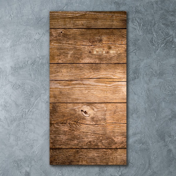 Bild auf Acrylglas vertikal Holzhintergrund