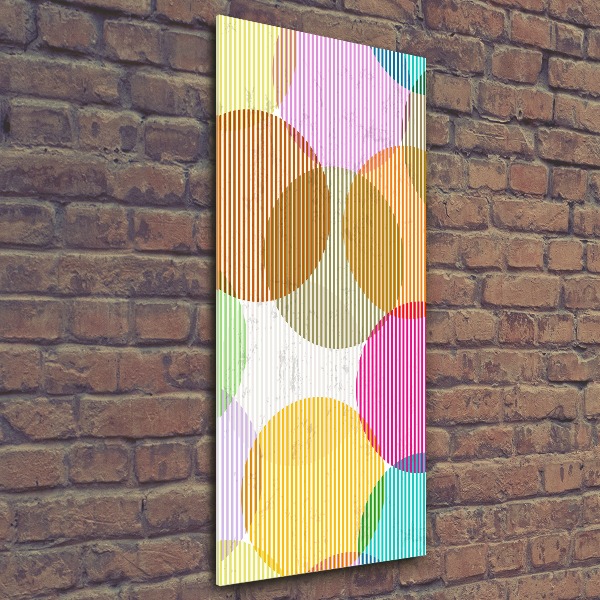 Plexiglasbilder vertikal Farbige Kreise