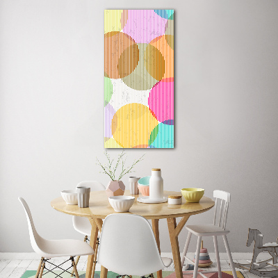 Plexiglasbilder vertikal Farbige Kreise