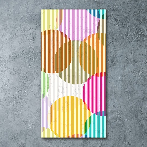 Plexiglasbilder vertikal Farbige Kreise