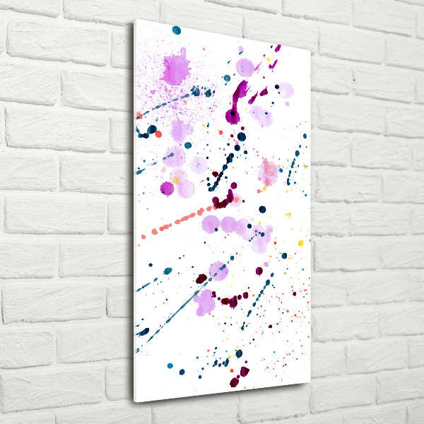 Acrylbild vertikal Bunte Flecken