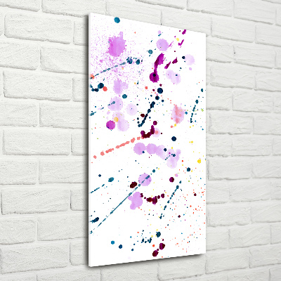 Acrylbild vertikal Bunte Flecken