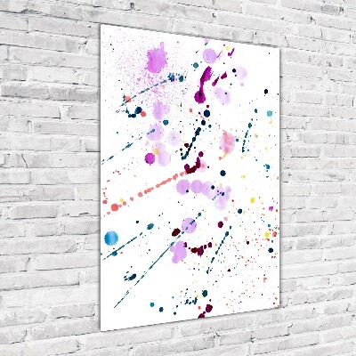 Acrylbild vertikal Bunte Flecken