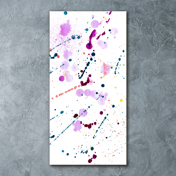 Acrylbild vertikal Bunte Flecken