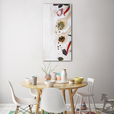 Bild auf Acrylglas vertikal Gemüse und Gewürze