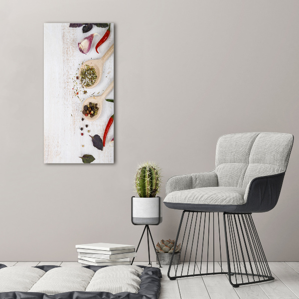 Bild auf Acrylglas vertikal Gemüse und Gewürze