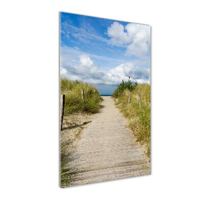 Plexiglasbilder vertikal Weg zum Strand