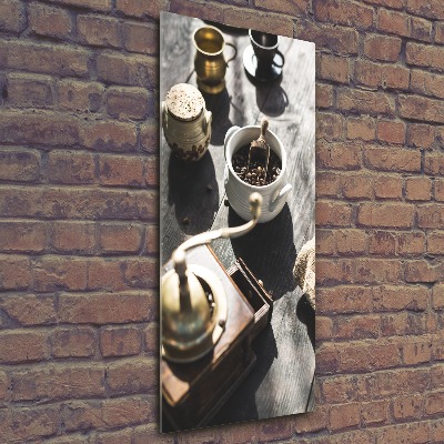 Plexiglasbilder vertikal Kaffeemühle