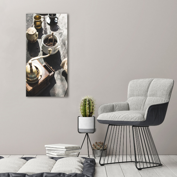 Plexiglasbilder vertikal Kaffeemühle