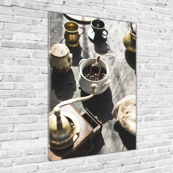 Plexiglasbilder vertikal Kaffeemühle