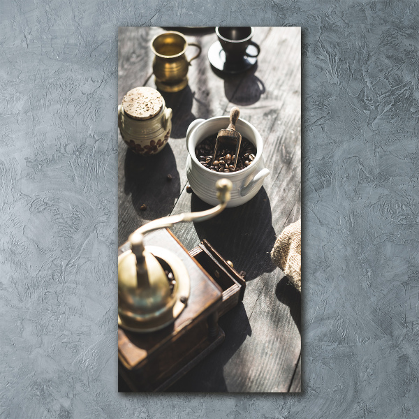 Plexiglasbilder vertikal Kaffeemühle