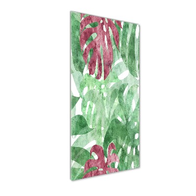 Bild auf Acrylglas vertikal Monstera