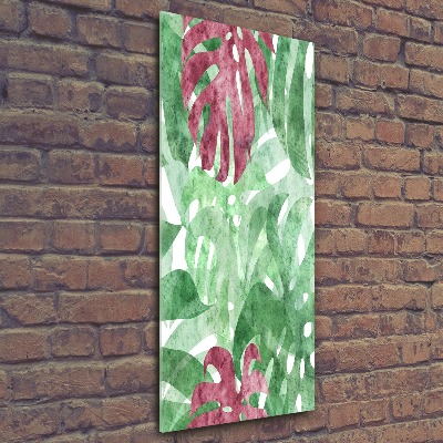 Bild auf Acrylglas vertikal Monstera