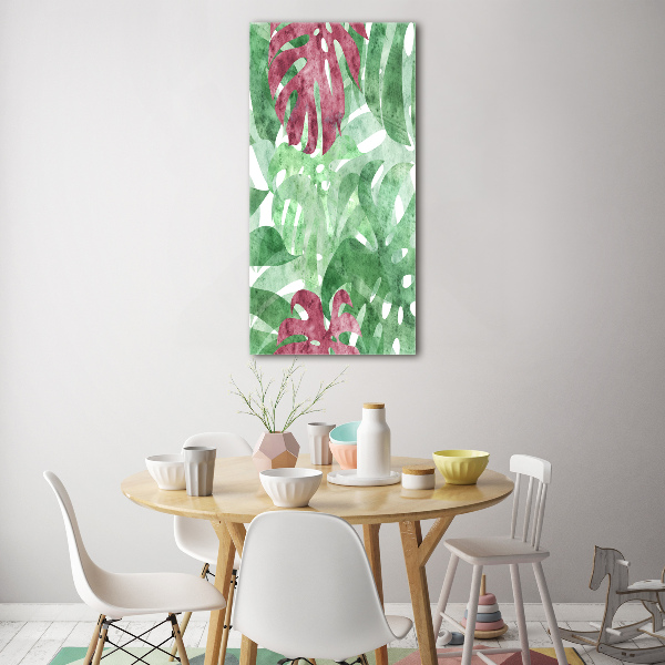 Bild auf Acrylglas vertikal Monstera