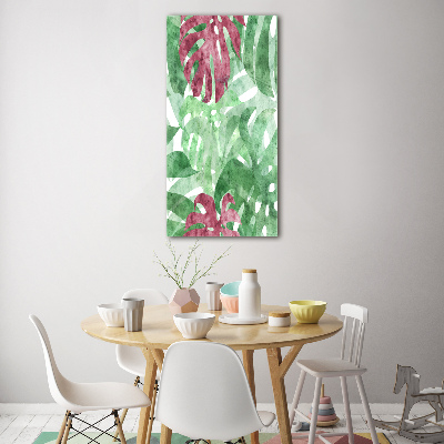 Bild auf Acrylglas vertikal Monstera