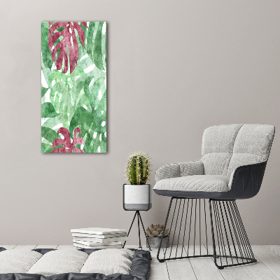 Bild auf Acrylglas vertikal Monstera