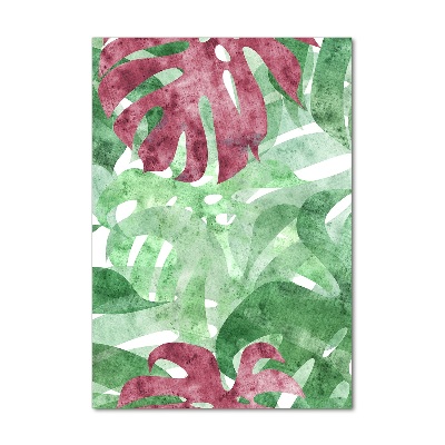 Bild auf Acrylglas vertikal Monstera