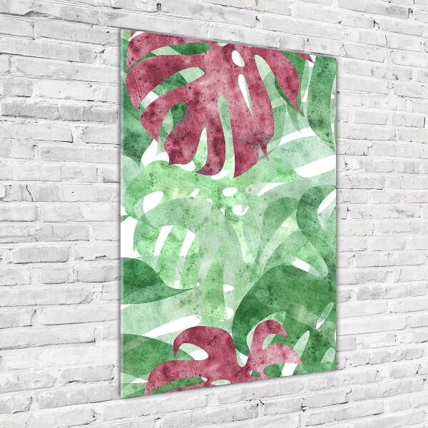 Bild auf Acrylglas vertikal Monstera