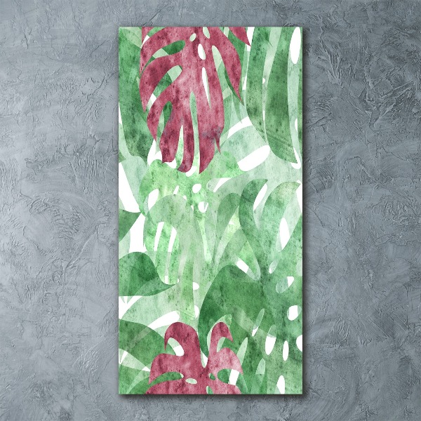 Bild auf Acrylglas vertikal Monstera