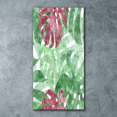 Bild auf Acrylglas vertikal Monstera