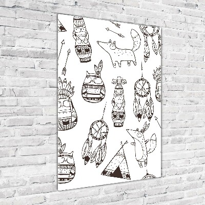 Plexiglasbilder vertikal Indischer Hintergrund