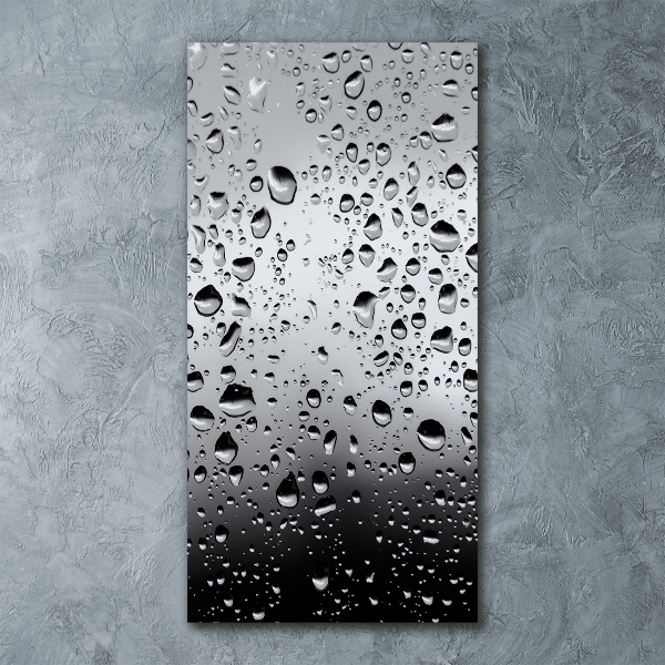 Modernes Acrylbild vertikal Wassertropfen