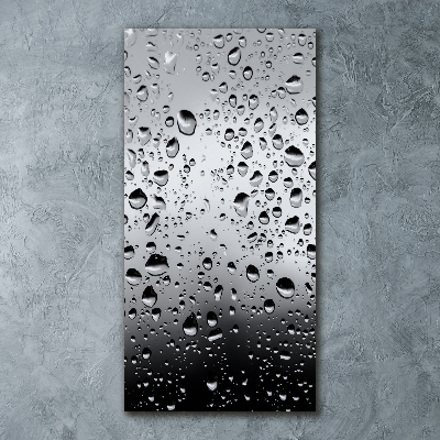 Modernes Acrylbild vertikal Wassertropfen