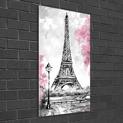 Acrylbild vertikal Eiffelturm Paris