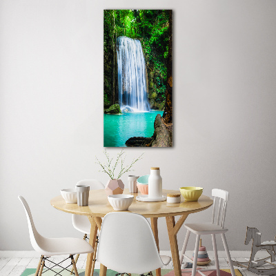 Acrylbild vertikal Wasserfall