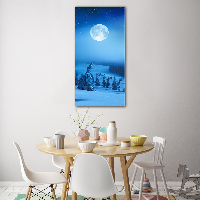 Bild auf Acrylglas vertikal Vollmond