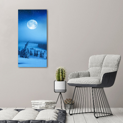 Bild auf Acrylglas vertikal Vollmond