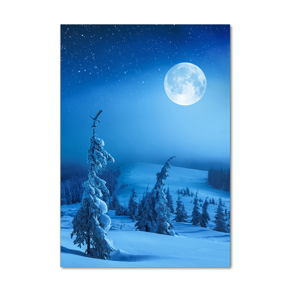 Bild auf Acrylglas vertikal Vollmond