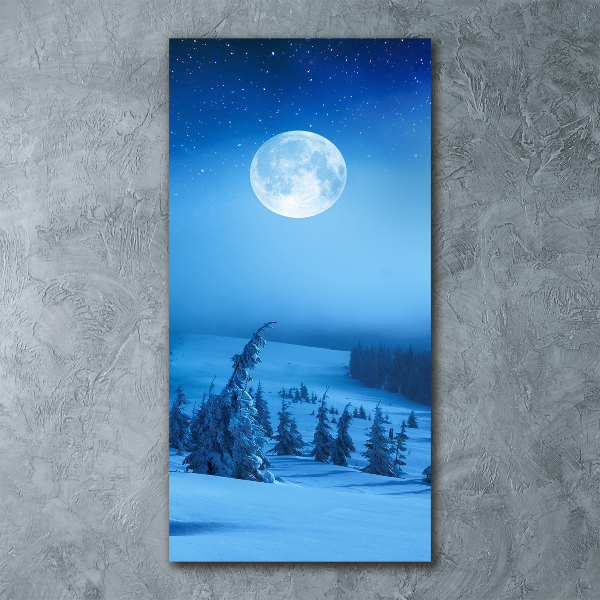 Bild auf Acrylglas vertikal Vollmond