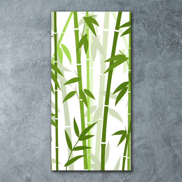 Acrylbild vertikal Bambus
