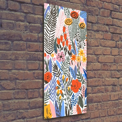 Bild auf Acrylglas vertikal Tropische Blumen