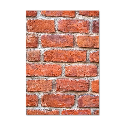 Modernes Acrylbild vertikal Ziegelmauer