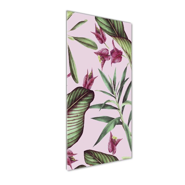 Acrylbild vertikal Hawaiianisches Muster